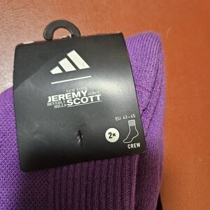 Jeremy Scott Purple Crew Socks